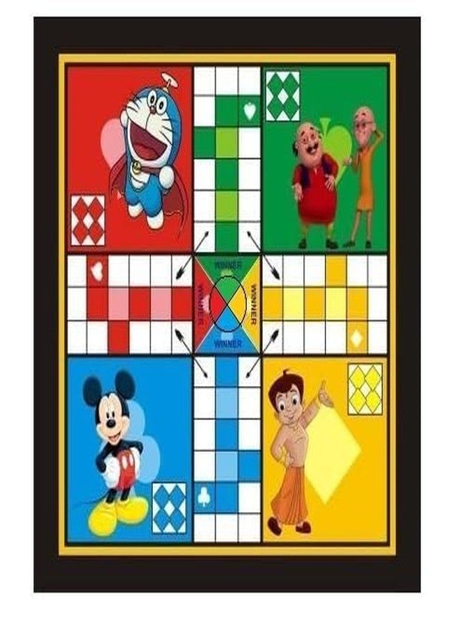 إيه إس مجموعة ألعاب خشبية للأطفال تتضمن لعبة لودو، ولعبة السلم والثعبان، ولوحة شطرنج، بالإضافة إلى قطع لودو وقطع شطرنج - مثالية للحفلات، والمرح، وليالي الألعاب العائلية (Clld) - Image 3